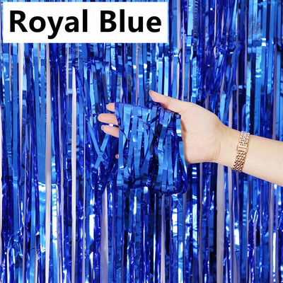 Novo 4/2/1 pakiranje pozadine za zabavu od metalne folije zavjese od šljokica s resama za odrasle, djecu, rođendanske proslave, vjenčanje, ukrasi za tuširanje djeteta