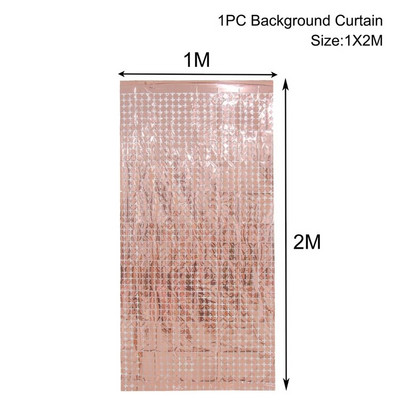 Dekoracije za rođendanske zabave Svjetlucava pozadina sa šljokicama Pozadina Vjenčanje Baby Shower Dekoracija Rođendanska fotozona Zavjesa od svjetlucave folije