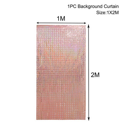 Dekoracije za rođendanske zabave Svjetlucava pozadina sa šljokicama Pozadina Vjenčanje Baby Shower Dekoracija Rođendanska fotozona Zavjesa od svjetlucave folije