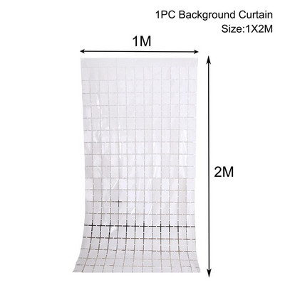 Dekoracije za rođendanske zabave Svjetlucava pozadina sa šljokicama Pozadina Vjenčanje Baby Shower Dekoracija Rođendanska fotozona Zavjesa od svjetlucave folije