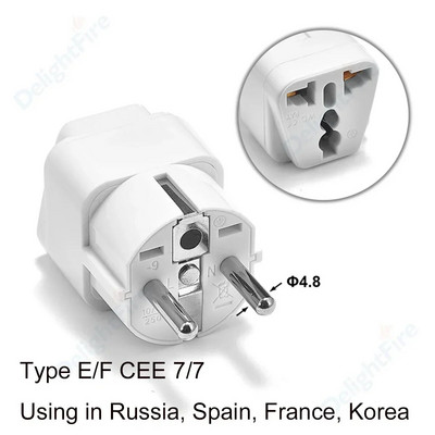 Universalus EU KR maitinimo kištuko adapteris AU JK Izraelis Šveicarijos JAV ir ES Europos kelionių adapteris Elektrinis kištuko lizdas Kelioninis adapteris