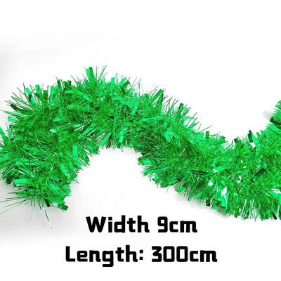 3 m sädelevad tutid narmasbänner läikiv roosikuldne metallist fooliumist tuttide vanik jõulusünnipäevapeo taustaks seinakaunistuseks