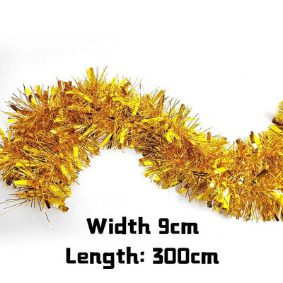 3 m sädelevad tutid narmasbänner läikiv roosikuldne metallist fooliumist tuttide vanik jõulusünnipäevapeo taustaks seinakaunistuseks