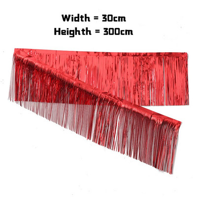 3 m sädelevad tutid narmasbänner läikiv roosikuldne metallist fooliumist tuttide vanik jõulusünnipäevapeo taustaks seinakaunistuseks