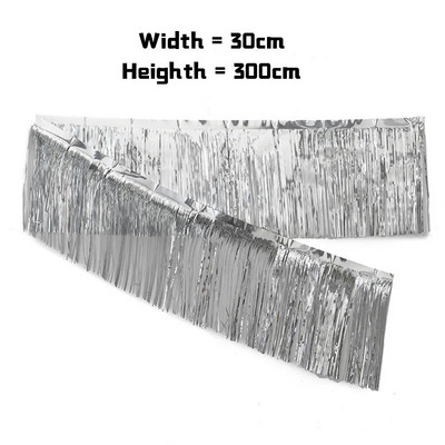 3 m sädelevad tutid narmasbänner läikiv roosikuldne metallist fooliumist tuttide vanik jõulusünnipäevapeo taustaks seinakaunistuseks