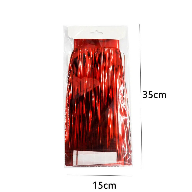 3 m sädelevad tutid narmasbänner läikiv roosikuldne metallist fooliumist tuttide vanik jõulusünnipäevapeo taustaks seinakaunistuseks