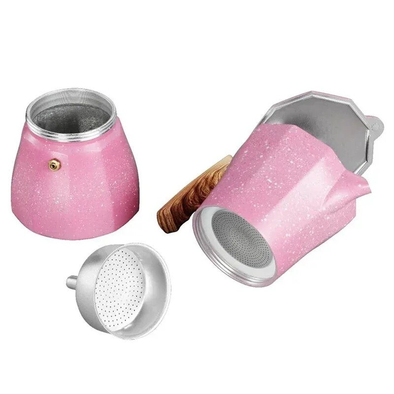 Moka Pot Италианска кафемашина Еспресо Алуминиев гейзер Кафемашина Чайник Лате печка Класическа кафеварка Аксесоари за бариста