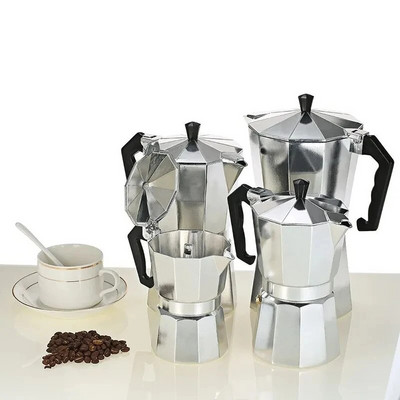 Aluminijski aparat za kavu Durable Moka Cafeteira Expresso posuda za perkolator Praktična Moka posuda za kavu 50/100/150/300/450/600 ml