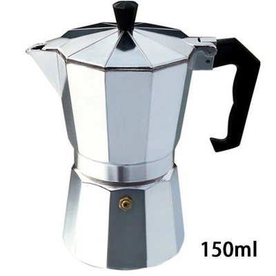 Alumínium kávéfőző Tartós Moka Cafeteira Expresso Percolator Pot Praktikus Moka kávéfőző 50/100/150/300/450/600 ml