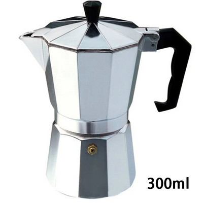 Alumínium kávéfőző Tartós Moka Cafeteira Expresso Percolator Pot Praktikus Moka kávéfőző 50/100/150/300/450/600 ml