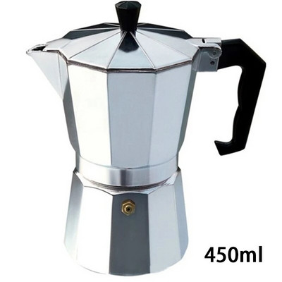 Alumínium kávéfőző Tartós Moka Cafeteira Expresso Percolator Pot Praktikus Moka kávéfőző 50/100/150/300/450/600 ml