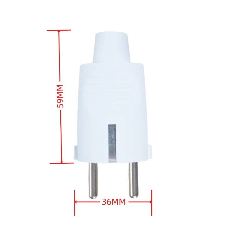 Bijeli 250v 16a francuski Rusija Koreja Njemački EU Schuko utikač kabel za napajanje žičani kabel Utičnica Muški Ženski sklop Konektor utičnice