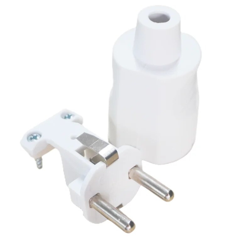 Bijeli 250v 16a francuski Rusija Koreja Njemački EU Schuko utikač kabel za napajanje žičani kabel Utičnica Muški Ženski sklop Konektor utičnice