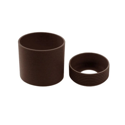 Silikonski svijet 2 kom/set 6,5 CM Silikonska navlaka za šalicu Pruge toplinski izolirane za staklenu navlaku za šalicu 65 MM Silikonski donji poklopac za šalicu