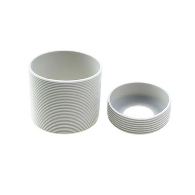 Silikonski svijet 2 kom/set 6,5 CM Silikonska navlaka za šalicu Pruge toplinski izolirane za staklenu navlaku za šalicu 65 MM Silikonski donji poklopac za šalicu