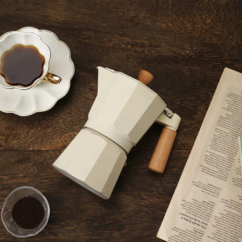 Καφετιέρα αλουμινίου Moka Pot ιταλικού τύπου Espresso Percolator Pot Latte Μαγειρική εστία 150/300ML 3/6 φλιτζανιών Καφετιέρα