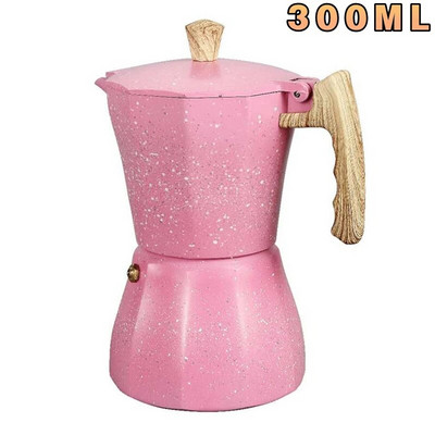 Moka Pot itališkas kavos aparatas Espresso aliuminio geizeris aštuonkampio puodo latte viryklė Klasikinis aliuminio kavos ruošimo įrankis