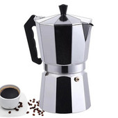 Aparat de cafea italiană, în stil italian clasic, oală espresso moka manuală, cafea cubaneză de camping, pentru prepararea de cappuccino sau latte