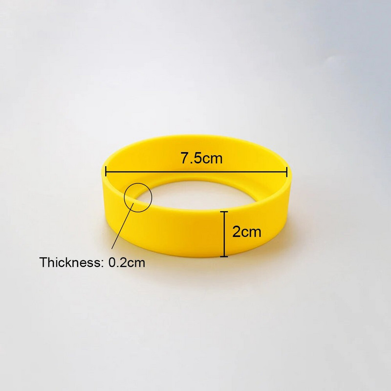 7,5 cm silikonska neklizajuća staklena čašica protiv opekotina Sspace 75 MM izolacijska čašica Zaštitna navlaka za dno čašice protiv ogrebotina