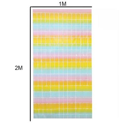 1*2M veidrodis Suare Fono folijos užuolaidos Vestuvių fonas Gimtadienio dekoracijos Sienų dekoras Gimtadienio nuotraukų zonos veidrodinė siena