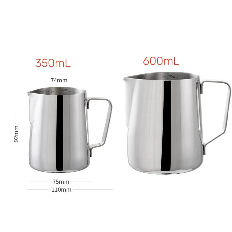 350 ML Vrč za pjenjenje kave od mlijeka Latte Coffee Art Mjerni vrč od nehrđajućeg čelika Espresso Craft Barista Alat Dodaci za kavu