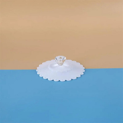 1 KOM Stakleni poklopac za piće Poklopac šalice protiv prašine Šalica za kavu Održava toplinu Silikonski poklopac za usisavanje otporan na prašinu Poklopac za čaj i kavu Kućne potrepštine