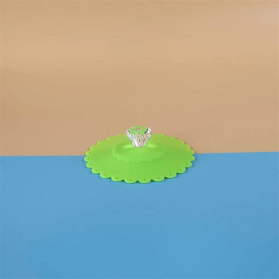 1 KOM Stakleni poklopac za piće Poklopac šalice protiv prašine Šalica za kavu Održava toplinu Silikonski poklopac za usisavanje otporan na prašinu Poklopac za čaj i kavu Kućne potrepštine