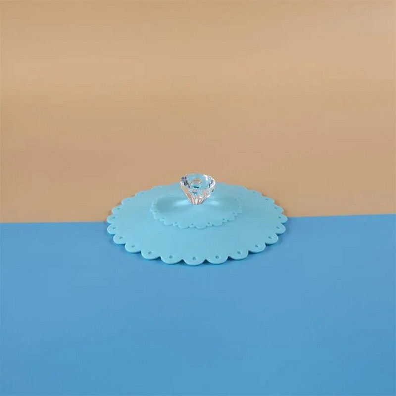 1 KOM Stakleni poklopac za piće Poklopac šalice protiv prašine Šalica za kavu Održava toplinu Silikonski poklopac za usisavanje otporan na prašinu Poklopac za čaj i kavu Kućne potrepštine