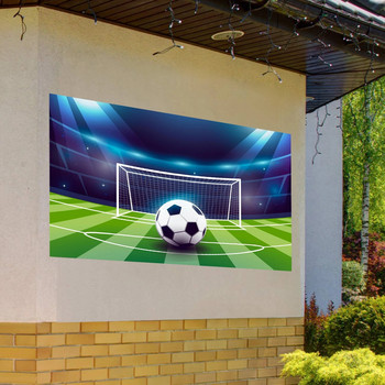 Ποδοσφαιρικό Αθλητικό σκηνικό Διακόσμηση σπιτιού Διακόσμηση γηπέδου ποδοσφαίρου Πανό Victory Φωτογραφία Φόντο για προμήθειες πάρτι γενεθλίων