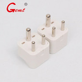 India reisipistiku adapter (tüüp D) Pakistani jaoks Nepal Bangladeshi 3 kontaktiga pistikuga maandatud ja universaalne vahelduvvoolu pistikupesa adapteri pistikupesa