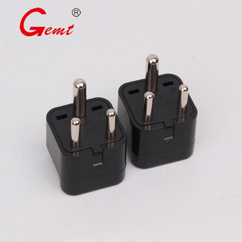 India Travel Plug Adapter (Τύπος D) για Pakistan Nepal Bangladesh Γείωση 3 ακίδων και υποδοχή προσαρμογέα πρίζας γενικής χρήσης AC