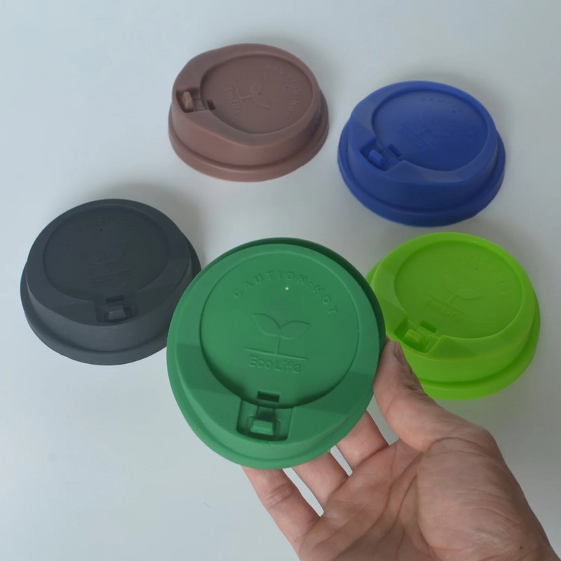 Szilikon szigetelés Szivárgásmentes csésze fedél hőálló porálló bögre fedél Konyhai tea kávé tömítő fedők sapkák Otthoni kellékek