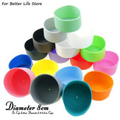 A jobb életért 1 db 8 cm-es puha szilikon csésze alsó hüvelyvédő hüvely üveg vízhez teásüveg Sérülésgátló tartozékok