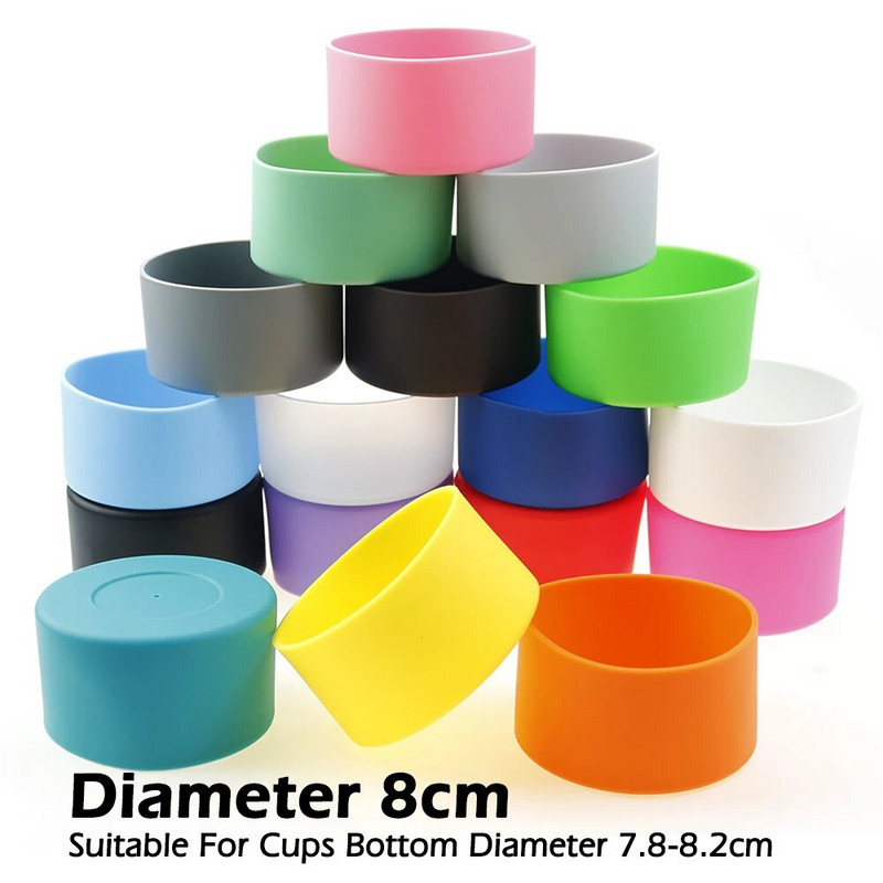 A jobb életért 1 db 8 cm-es puha szilikon csésze alsó hüvelyvédő hüvely üveg vízhez teásüveg Sérülésgátló tartozékok