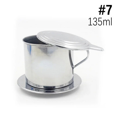 Vietnamietiškas kavos filtras nerūdijantis plienas Vietnamietiško stiliaus kavos lašintuvo indelio infuzinis puodelis nešiojamasis kavos lašinamas filtras