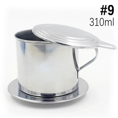 Vietnamietiškas kavos filtras nerūdijantis plienas Vietnamietiško stiliaus kavos lašintuvo indelio infuzinis puodelis nešiojamasis kavos lašinamas filtras