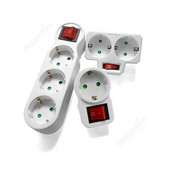 EU adapter za utikač Standardna pretvorbena utičnica Prekidač ON/OFF 16A 250V Francuska Njemački utikač 1 na 2/1 na 3 stazna bežična proširena utičnica