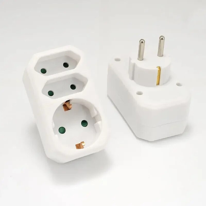 EU adapter za utikač Standardna pretvorbena utičnica Prekidač ON/OFF 16A 250V Francuska Njemački utikač 1 na 2/1 na 3 stazna bežična proširena utičnica