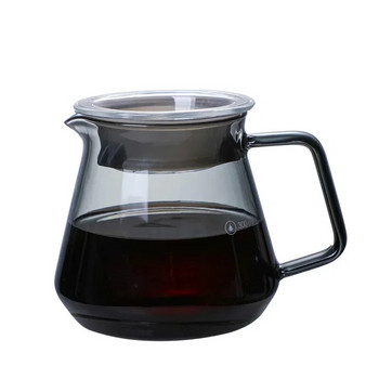 Smoke Grey 400ml 650ml Καφετιέρα Pour Over Glass Range Coffee Server Βραστήρας καφέ Brewer Barista Percolator