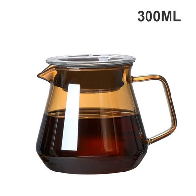 Smoke Grey 400ml 650ml Kavos puodo užpylimas virš stiklinės Kavos serveris Kavos virdulys Alaus aparatas Barista Perkoliatorius