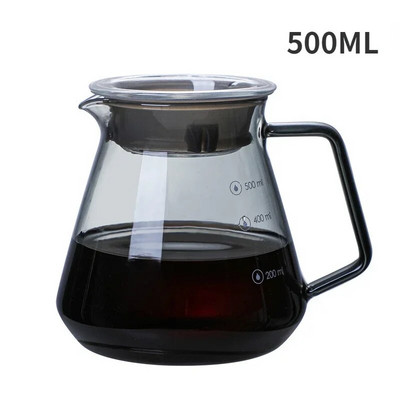 Smoke Grey 400ml 650ml Kavos puodo užpylimas virš stiklinės Kavos serveris Kavos virdulys Alaus aparatas Barista Perkoliatorius