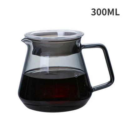 Smoke Grey 400ml 650ml Kavos puodo užpylimas virš stiklinės Kavos serveris Kavos virdulys Alaus aparatas Barista Perkoliatorius