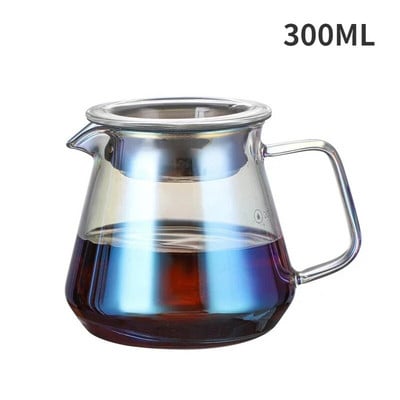 Smoke Grey 400ml 650ml Kavos puodo užpylimas virš stiklinės Kavos serveris Kavos virdulys Alaus aparatas Barista Perkoliatorius