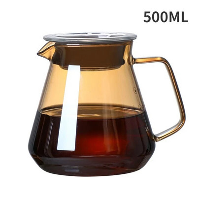 Smoke Grey 400ml 650ml Kavos puodo užpylimas virš stiklinės Kavos serveris Kavos virdulys Alaus aparatas Barista Perkoliatorius