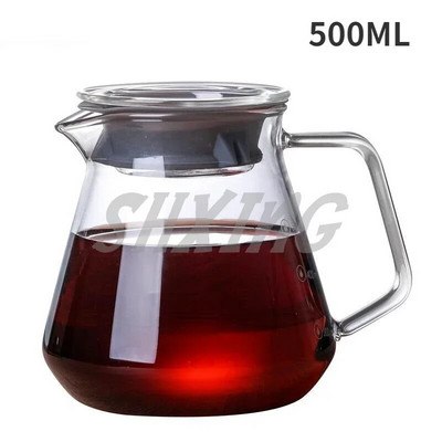 Smoke Grey 400ml 650ml Kavos puodo užpylimas virš stiklinės Kavos serveris Kavos virdulys Alaus aparatas Barista Perkoliatorius