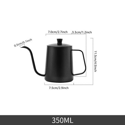 350/600 ml užpylimas ant kavos virdulio žąsies kaklelio virdulio snapelis Kavos puodai Kavos virimo aparatas virdulys ilgas siauras nerūdijančio plieno pilamas