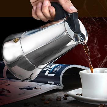 Καφετιέρα από ανοξείδωτο χάλυβα Mocha Espresso Latte Percolator Σόμπα Καφετιέρα Pot Percolator Drink Tool Cafetiere Latte Μαγειρική εστία