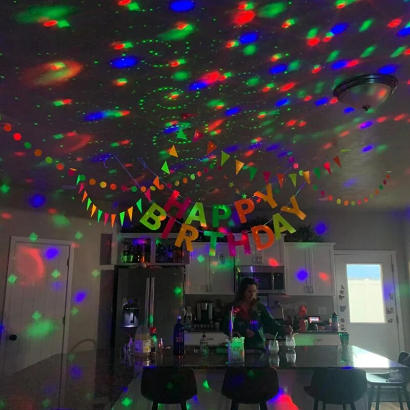 Неонова декорация, блясък в UV партито, блести, вечерни аксесоари, светещ банер за честит рожден ден, черна светлина, ярка висяща