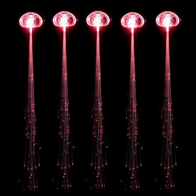 5/12 бр. Светеща плитка за коса Led Светеща плитка Неонови парти светещи в тъмното Коледни светлини Хелоуин Декорация за парти