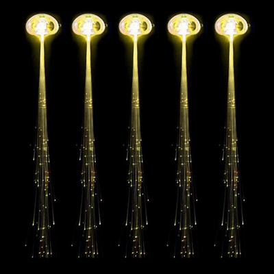 5/12 бр. Светеща плитка за коса Led Светеща плитка Неонови парти светещи в тъмното Коледни светлини Хелоуин Декорация за парти